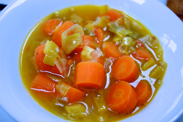 Amazing Chunky Carrot Soup. 