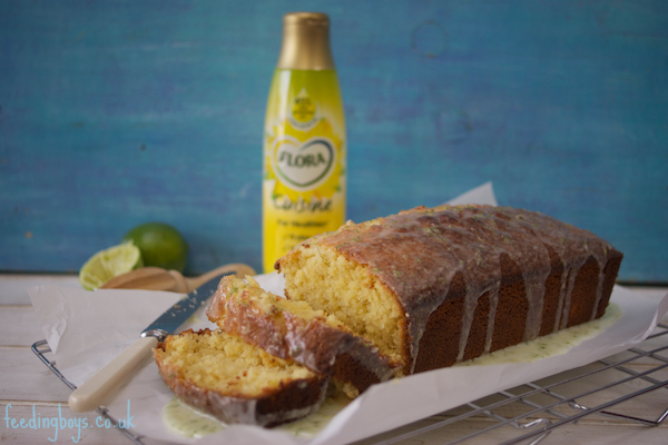 Easy coconut and lime drizzle loaf cake