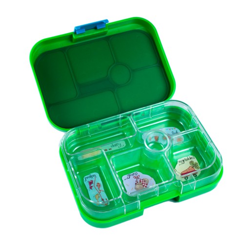 Empty YumBox with illustrations to show food groups