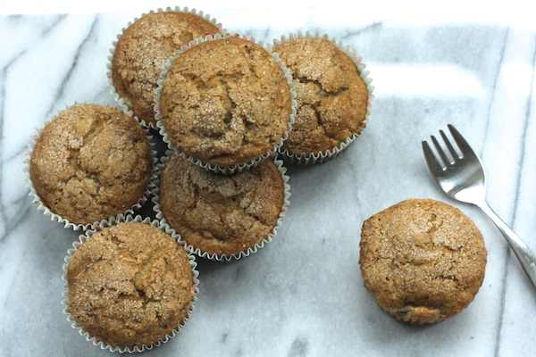 Fruity bake: Banana, Nectarine and Cinnamon Muffins