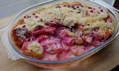 Beetroot & Horseradish Gratin by Allotment 2 Kitchen for Simple and in Season