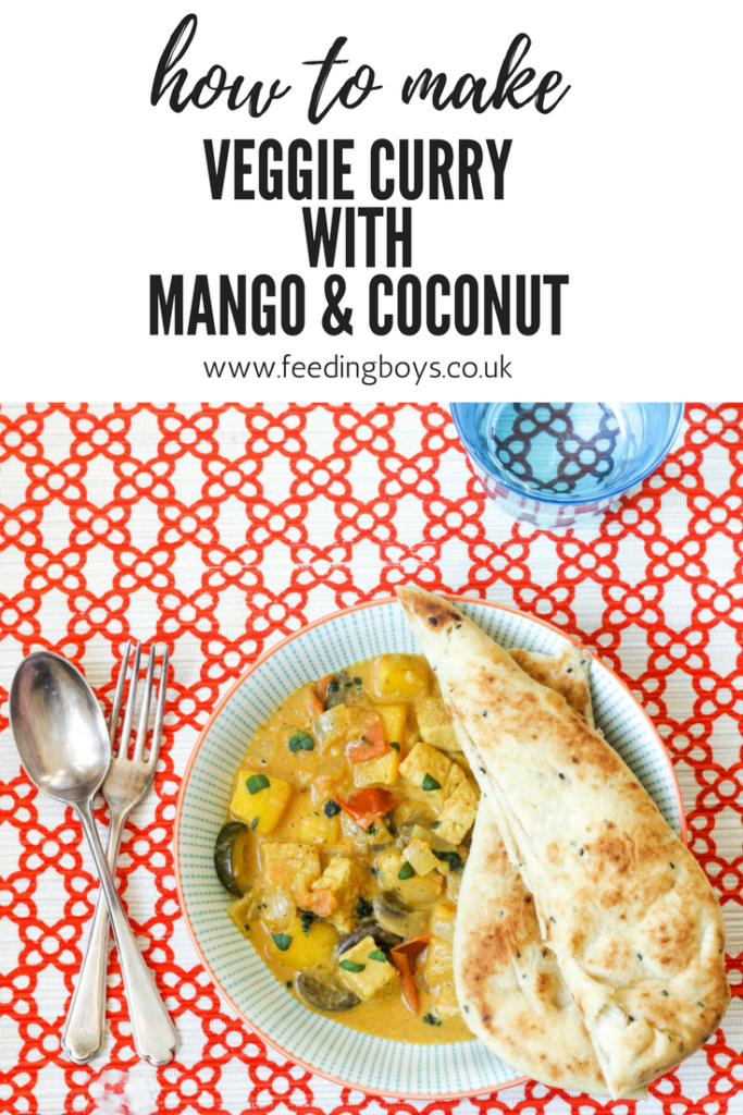 Veggie Curry with Mango and Coconut on feedingboys.co.uk