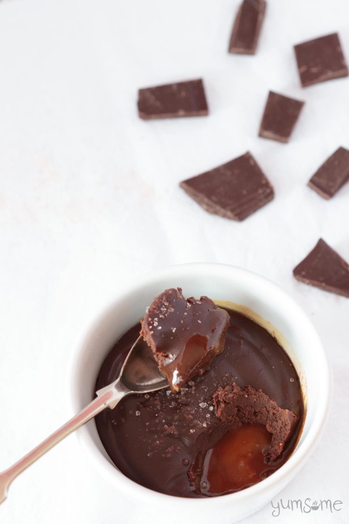 vegan-salted-caramel-chocolate-pots-from Yumsome for Simple and in Season on feedingboys.co.uk