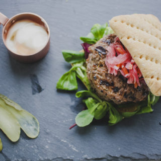 Slimming World Friendly Caramelised Onion Burgers on feedingboys.co.uk